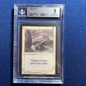 MTG ALPHA U W Lance BGS 9 MINT (with sub grades) 1993 - Picture 1 of 2