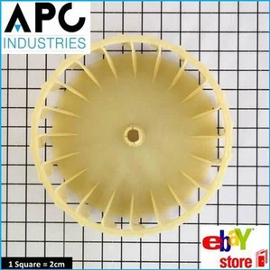  MAYTAG WHIRLPOOL DRYER BLOWER WHEEL WITH CLAMP PART # Y303836 - Picture 1 of 2