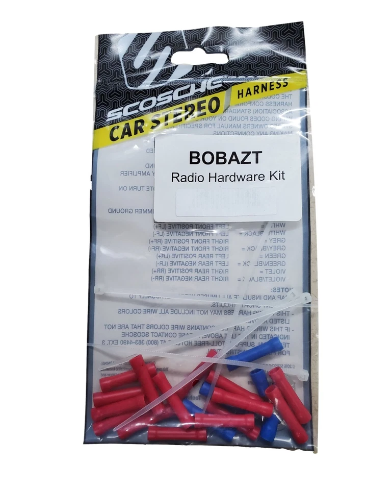 Scosche BOBAZT Butt Connectors for Stereo to Car Wire Harness Zip Tie Spades - Image 1 of 1