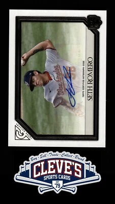 2021 TOPPS GALLERY SETH ROMERO AUTO WASHINGTON NATIONALS - Image 1 of 2