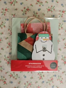 2024 Starbucks Snowman & Paper Bag Gift Card (zero balance) - Bild 1 von 1