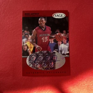 Ron Artest St. John's University Basketball 1999 Sage Auto Rookie /699 🔥🔥🔥 - Picture 1 of 2