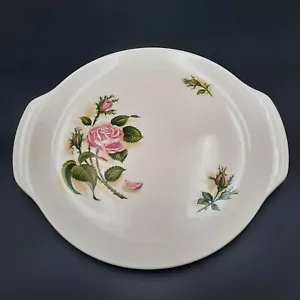 Vtg Universal Ballerina Moss Rose Ceramic Serving Platter W/ Handles - Picture 1 of 4
