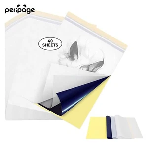 PeriPage 40 Tattoo Transfer Paper, High Visibility Purple Dye, Easy To Transfer - Picture 1 of 7