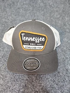 Tennessee Vols Zephyr Malla SnapBack Camionero Gorra Gorra Gris Nuevo con Etiquetas Universidad  - Imagen 1 de 6
