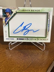Carson Benge 2025 Boys Of Summer Shadowbox RC Signatures SP /199!  NY Mets - Bild 1 von 2