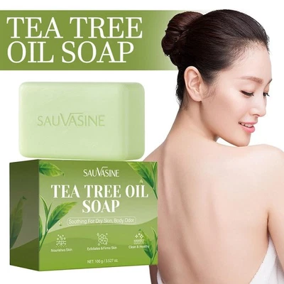 Tea Tree Oil Soap Soothing for Dry Skin and Body, Tea Tree Oil Soap - Image 1 of 4