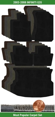 Lloyd Custom Ultimat Carpet Mat Set for 2003-2008 INFINITI G35 (5 pieces) #T2F - Image 1 of 4