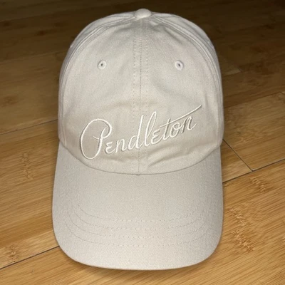 Pendleton Panel Script 1863 Natural Beige Piedra Correa Papá Gorra Sombrero Unisex Foto 1 de 4