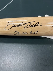 JONATHAN INDIA SIGNED RAWLINGS BASEBALL BAT Beckett COA 21 ROY INSCRIPTION - Picture 1 of 4