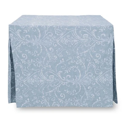 Tablevogue 34"x34" Square Misty Blue Bali Print Table Cover - Image 1 of 4