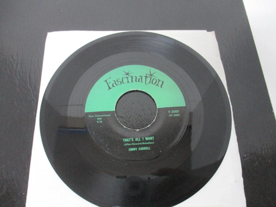 Jimmy Carroll, Fascination 2000, Big Green Car & That's All I Want, Great Rocker - Image 1 of 4