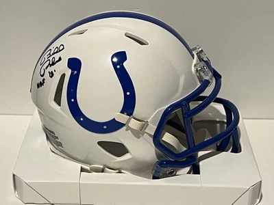 BILL POLIAN HOF 15 Signed Autographed Auto Indianapolis Colts Mini Helmet PSA - Image 1 of 3