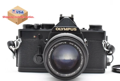 Medidor OK! [EXC+5] Câmera de Filme Olympus OM1 N OM-1N 35mm 50mm f/1.4 Preta Japão - Imagem 1 de 4