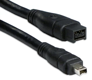 10 Fuß 9 Pin auf 4 Pin Firewire - 800/400 zweisprachiges Kabel - Bild 1 von 1