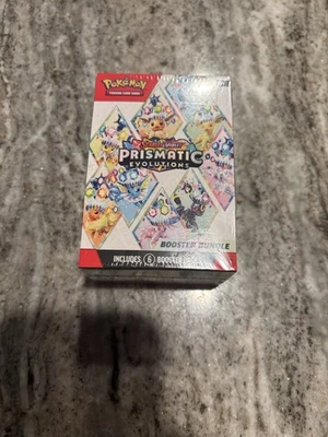 Juego de cartas coleccionables Pokémon Evoluciones prismáticas escarlata y violeta paquete de refuerzo sellado de fábrica Foto 1 de 4