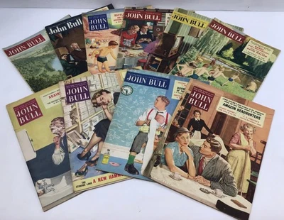 John Bull Vintage Magazines Collection Mixed Lot 10 Issues Classic Covers-1950’s - Image 1 of 4