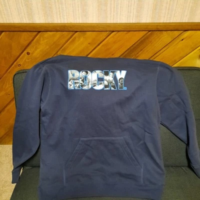 Толстовка с капюшоном Rocky Balboa синяя большой кинотовар лицензированная - Изображение 1 из 4