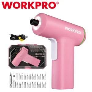 WORKPRO Electric Cordless Screwdriver Set 3.6V USB Rechargeable 28pc Accessories - Picture 1 of 12