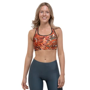 Brassière de Sport Couleurs Lagon GORGONES ROUGE G - Bild 1 von 25