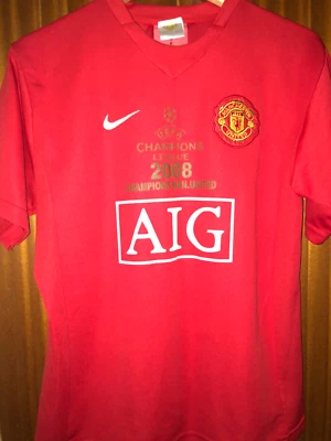 Camiseta de fútbol 2008 Manchester United Tevez #32 UEFA 2008 M Foto 1 de 4