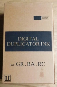Digital Duplicator Ink 2 Black 1000cc Cartridges for Riso GR.RA.RC - Picture 1 of 4