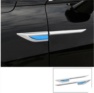 For Kia K5 2021-2023 3D Chrome Side Door Hood Fender Vent Air Wing Cover trim 4X - Picture 1 of 5