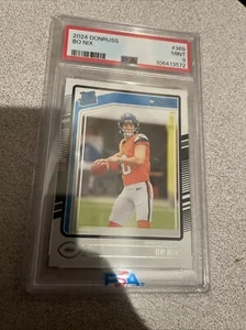 2024 BO NIX Panini DONRUSS FOOTBALL #369 Rated Rookie PSA 9 Mint Broncos - Picture 1 of 2