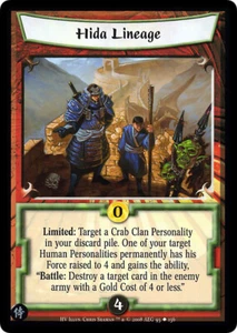 Hida Lineage - Honor's Veil - Legend of the Five Rings CCG - Picture 1 of 1
