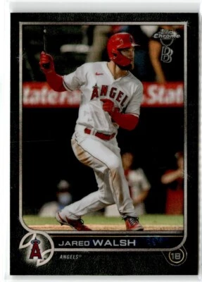 2022 Topps Chrome Ben Baller Jared Walsh Los Angeles Angels #24 Refractor - Image 1 of 2
