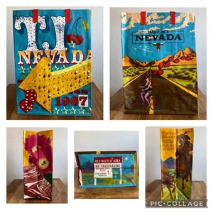 TRADER JOE'S REUSABLE BAG NEVADA LAS VEGAS AREA 51 GROCERY TOTE SHOPPER SHOPPING - Picture 1 of 6