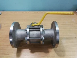 KTM Mecafrance Stainless Steel Ball Lever Valve DN65 (2.5") PN16 RA66T CAT 3 - Picture 1 of 5