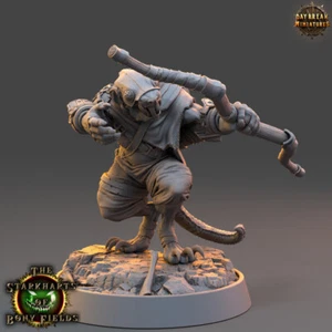 Daybreak Miniatures The Starkharts of Bony Fields Cultro - 32mm Ratmen - Picture 1 of 3