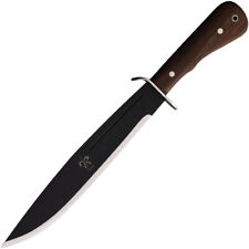 Kukrax KU-1134 11.5" Black 1075HC Blade Walnut Handle Kukri Machete + Sheath