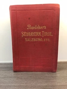 Reisehandbuch Baedeker - Südbayern, Tirol + Salzburg von 1902 - Bild 1 von 3