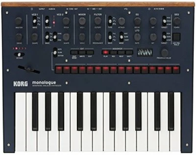 KORG Monophonic Analog Synthesizer monologue BL Dark Blue 25 key NEW from Japan - Image 1 of 4