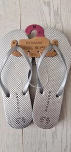 PRIMARK STRAPPY TOE POST SANDALS FLATS SLIP ONS with FOAM BNWT - Picture 1 of 11