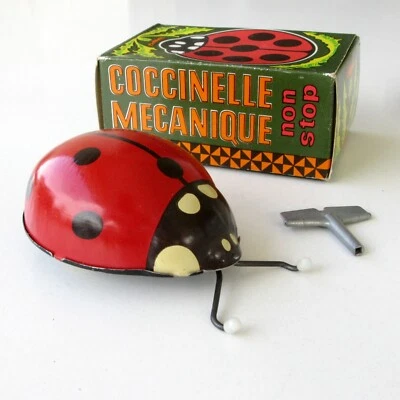 Ancien Jouet mécanique à clef COCCINELLE non stop - Tchécoslovaquie - Photo 1/4