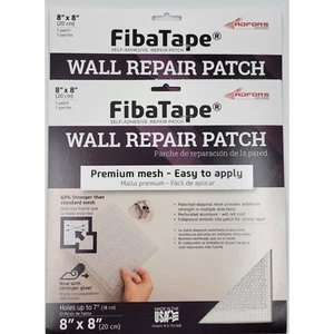 Drywall Repair Patches Self-Adhesive 8" x 8" Wall Hole Aluminum Mesh Lot of 2 - Picture 1 of 3