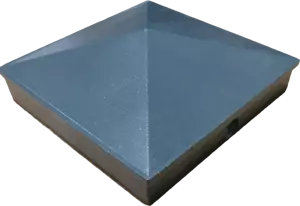 Dark Grey Aluminum Post Caps Fencing Cap 100x100 Alloy Timber Post Monument - Picture 1 of 13