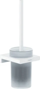 Hansgrohe Addstoris Inodoro Escobillero Metal Cristal Montaje Pared Blanco Mate - Bild 1 von 2