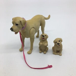 Paradise Kids Labrador Retriever bellender Hund 4 Zoll groß + 2 Welpen 2 Zoll groß - Bild 1 von 11