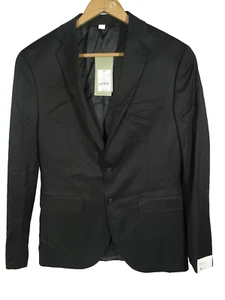 NWT Goodfellow Wool Rich Suit Jacket Mens Slim Fit~36R~Black~Classic~Formal~MID - Picture 1 of 22