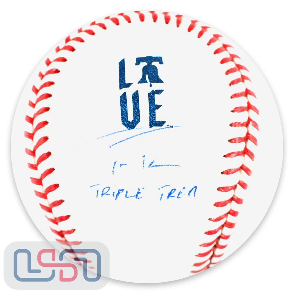 Trea Turner Signed "Triple Trea" Rawlings Phillies City Connect Baseball USA SM - Image 1 of 4