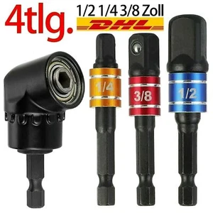 Winkelschrauber-Vorsatz Adapter 1/4" Bit Winkelaufsatz Akkuschrauber Bithalter ! - Bild 1 von 12