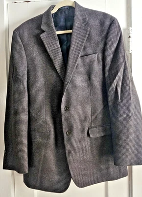 Ralph Lauren Ralph Lana Cachemira Hombre 42L Chaqueta Deportiva Pata de Gallo Patrón Foto 1 de 4