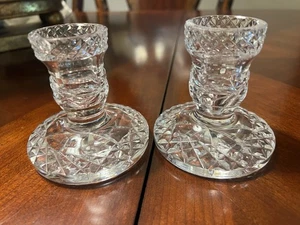 Pair of Waterford Crystal Glandore Candlestick Holders - Picture 1 of 7