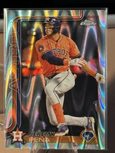 2025 Topps Chrome JEREMY PEÑA  #239 Raywave Refractor Astros - Picture 1 of 2
