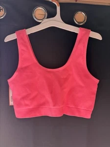 Bralette para mujer Colsie talla XXL rosa intenso ocio deportes elástico NUEVO - Imagen 1 de 4