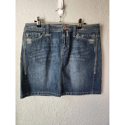 Falda vaquera Y2K Tommy Hilfiger para mujer talla 10 azul lavado clásico mini Foto 1 de 4